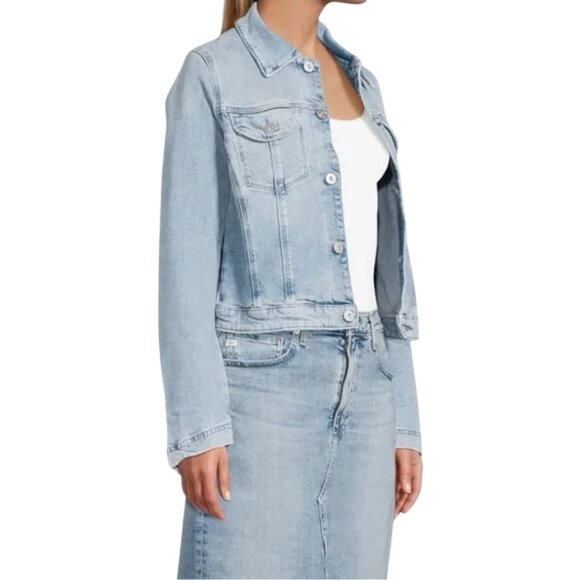 AG Adriano Goldschmied Robyn light wash denim jacket XS - Picture 2 of 7